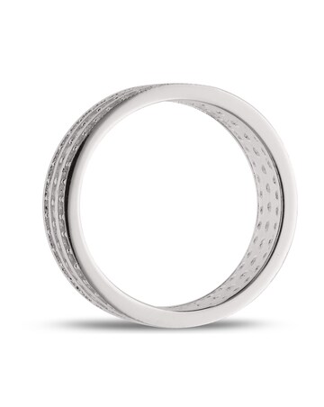 Sterling Silver Cubic Zirconia Full Eternity Band Ring