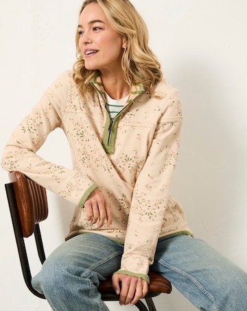 FatFace Airlie Printed Half Zip Swear