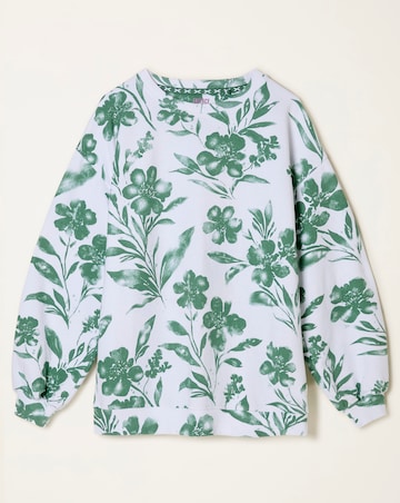 FatFace Botanical Print Crew Sweat