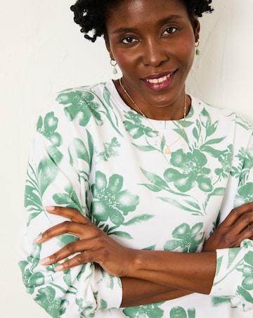 FatFace Botanical Print Crew Sweat