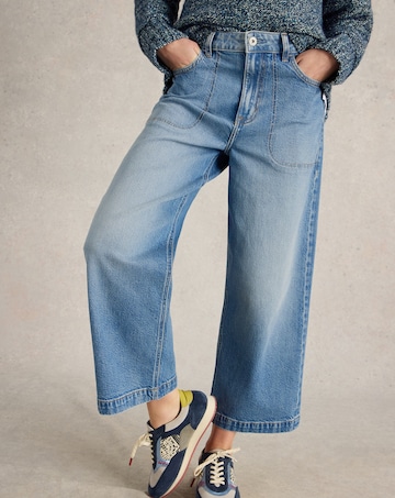 White Stuff Tia Wide Leg Crop Jean
