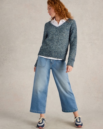 White Stuff Tia Wide Leg Crop Jean