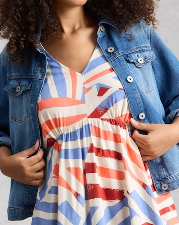 White Stuff Lucy Linen Blend Midi Dress