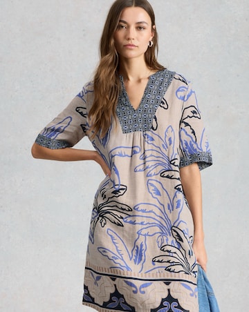 White Stuff Ash Linen Dress