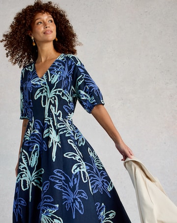 White Stuff Kate Linen Blend Dress