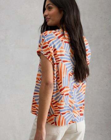 White Stuff Iris Linen Tee