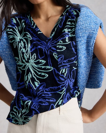 White Stuff Iris Linen Tee