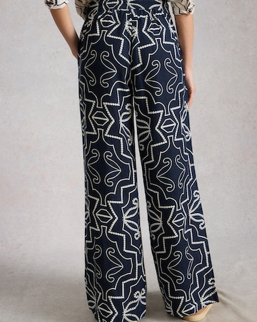 White Stuff Ally Linen Wide Leg Trouser