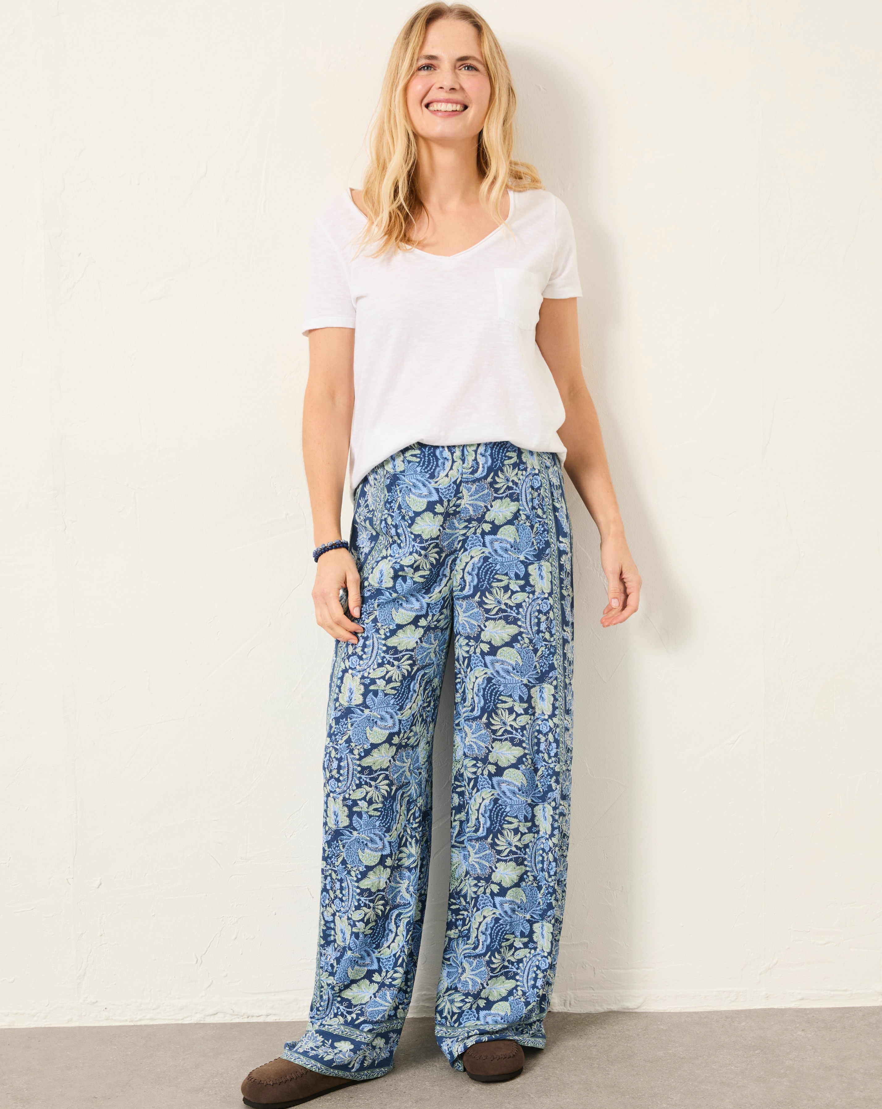 FatFace Wide Leg Trouser