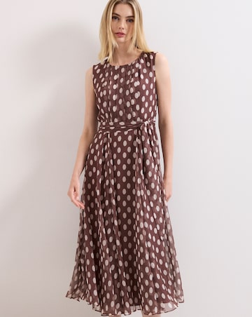 Phase Eight Lucinda Spot Midi Dress