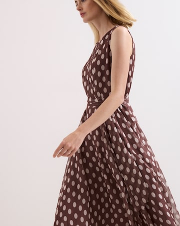 Phase Eight Lucinda Spot Midi Dress