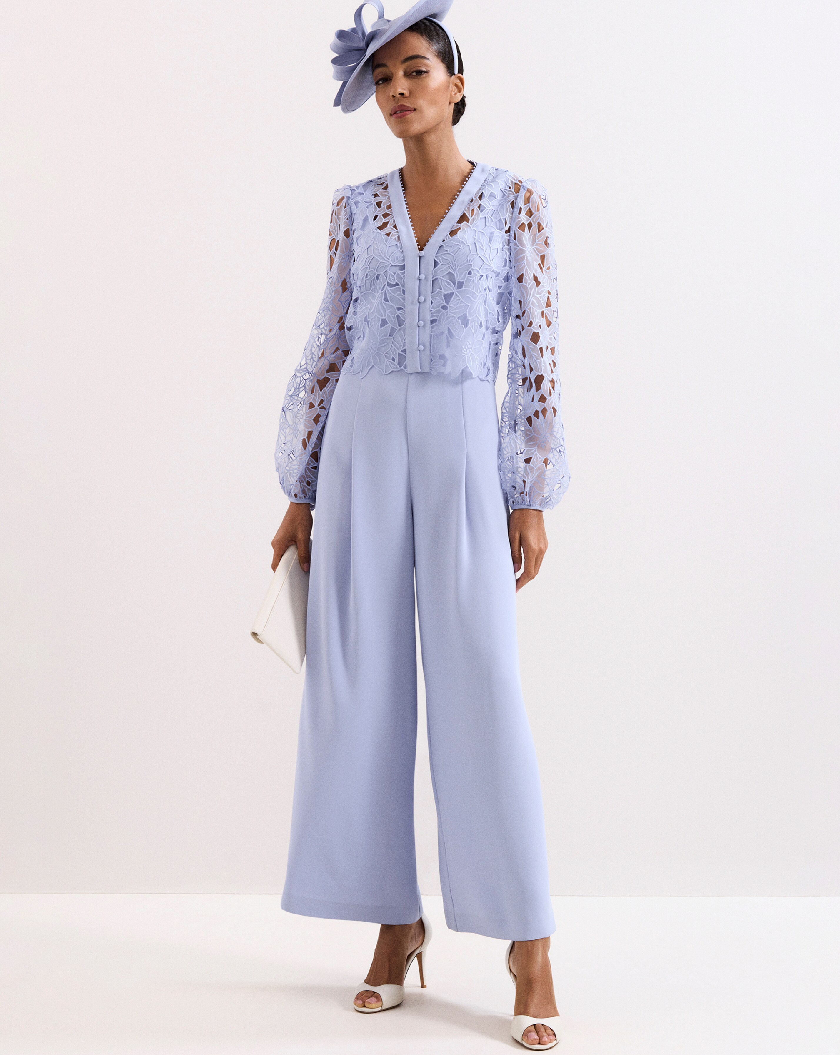 New In - Phase Eight Winona Lace Top Jumpsuit