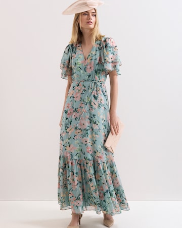Phase Eight Violet Floral Maxi Dress