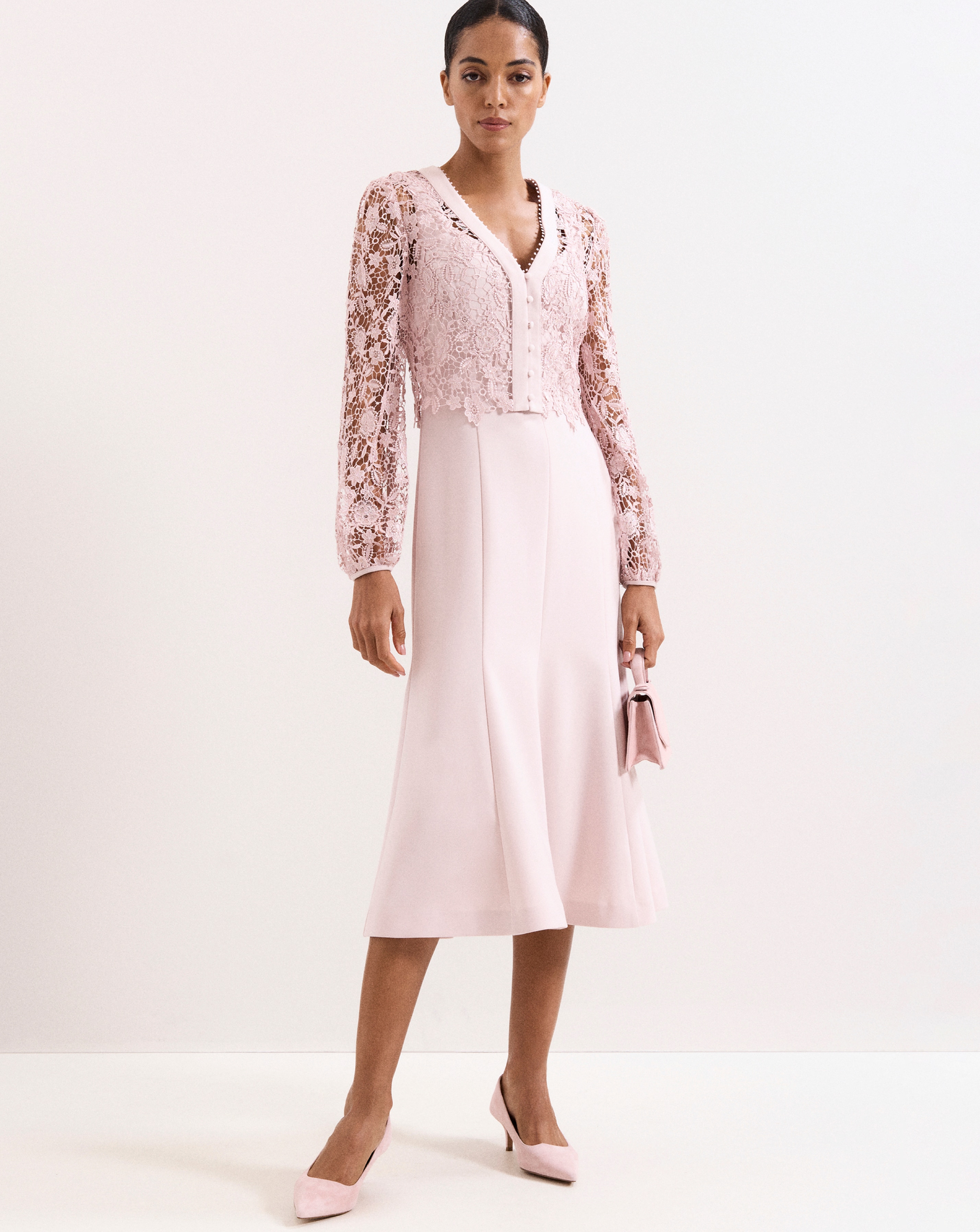 New In - Phase Eight Ayumi Lace Top Dress