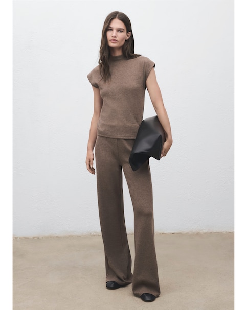 Mango High-Collar T-Shirt
