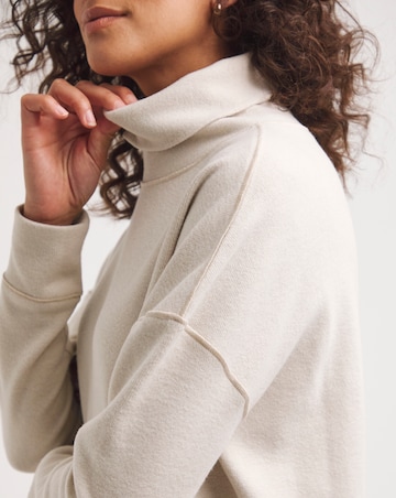 Oatmeal Super Soft High Neck Sweatshirt