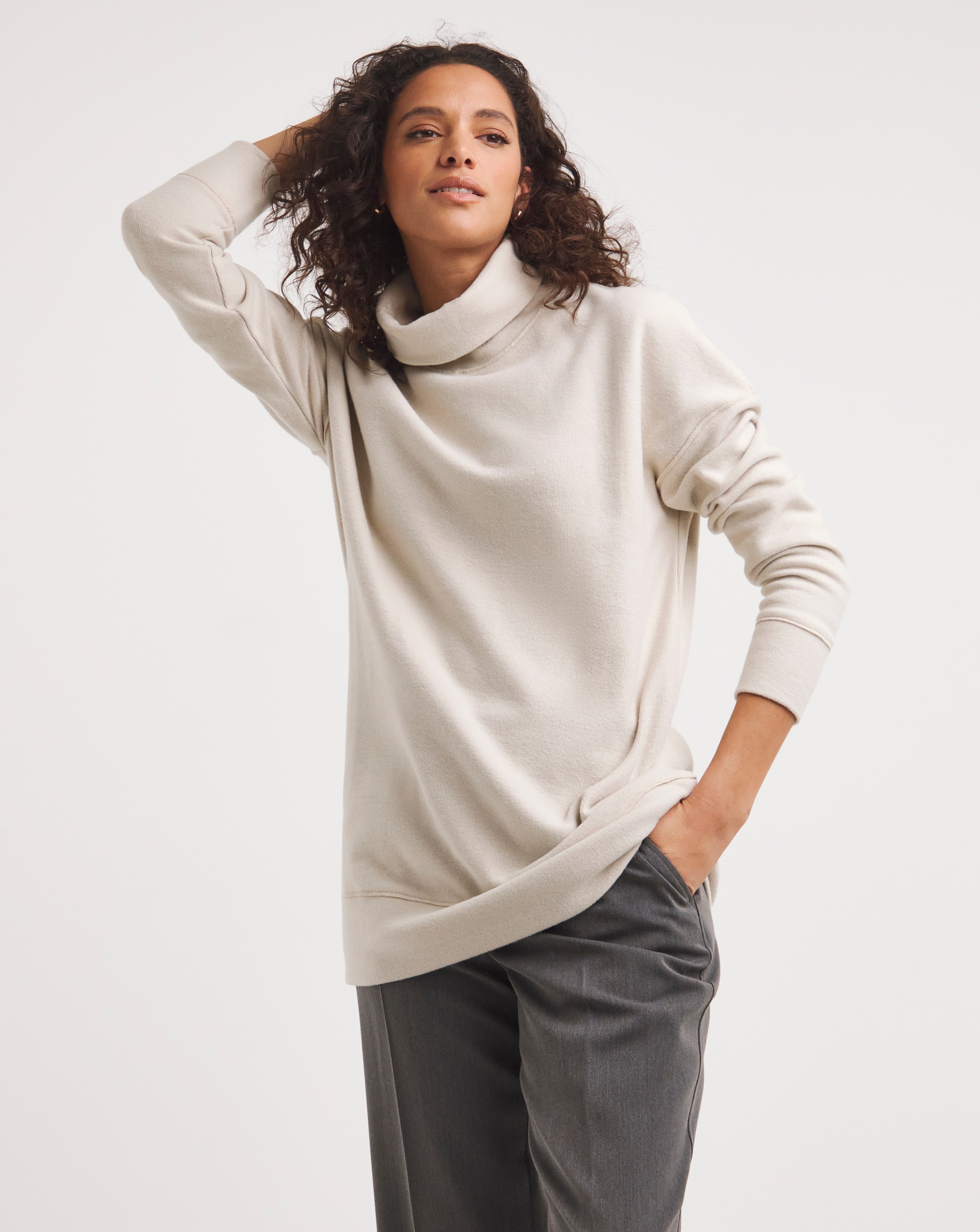 Super Soft High Neck Sweatshirt