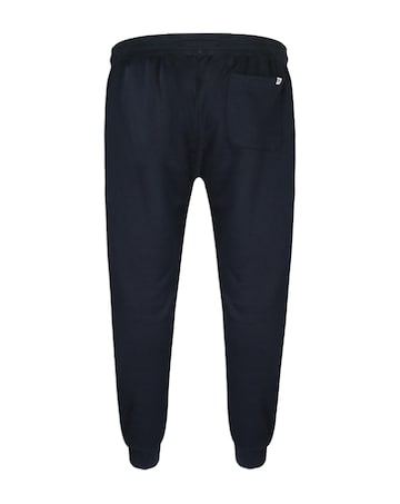 D555 Big & Tall Brandon Cuffed Jogger with Side Pockets and Drawcord - Navy