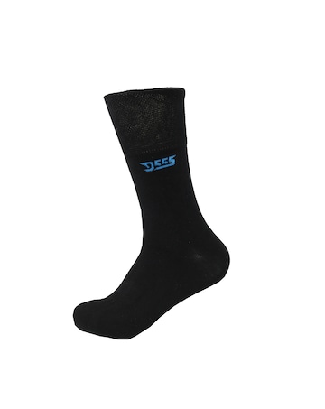 D555 Big & Tall Harold-1 Pack of 3 Extra Wide Comfort Fit Socks - Black
