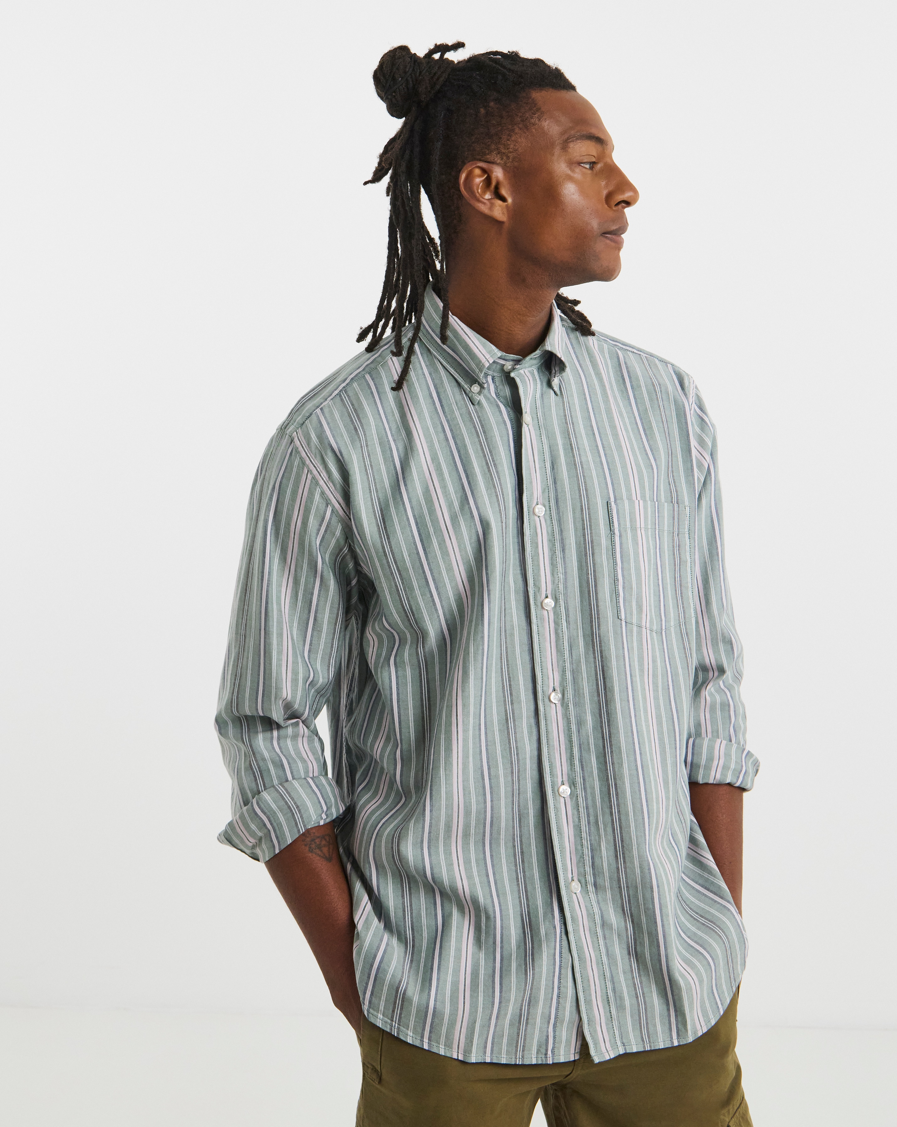 BOSS Striped Long Sleeve Shirt