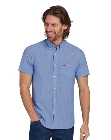 Raging Bull 2 Pack SS Linen Shirt Multi