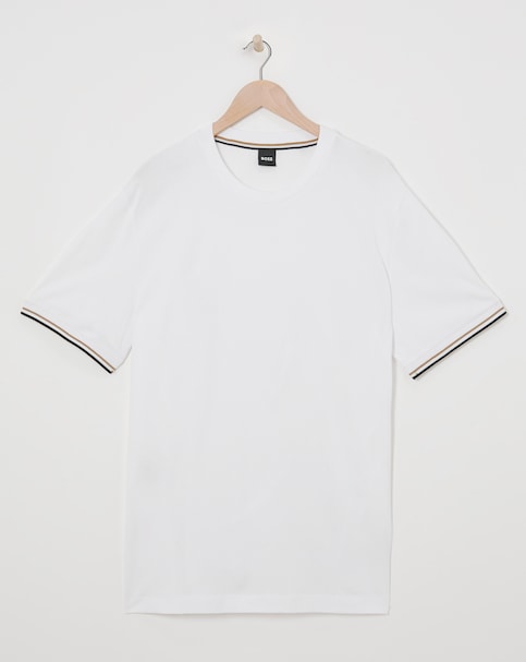BOSS Short Sleeve White Tipped Cuff T-shirt