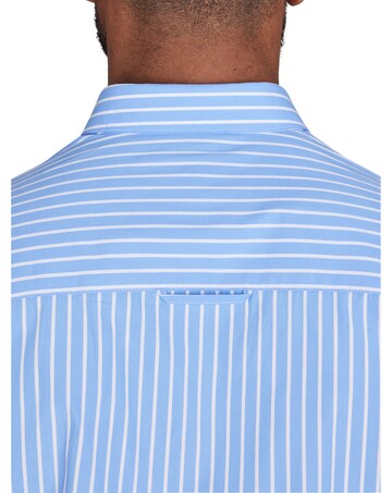 Raging Bull Long Sleeve Classic Stripe Shirt Mid Blue