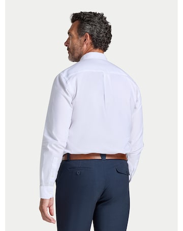 Raging Bull Classic Long Sleeve Oxford Shirt White