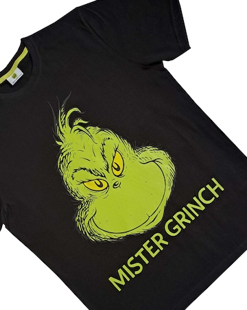 Mens Grinch Black Lounge Tshirt