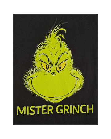 Mens Grinch Black Lounge Tshirt