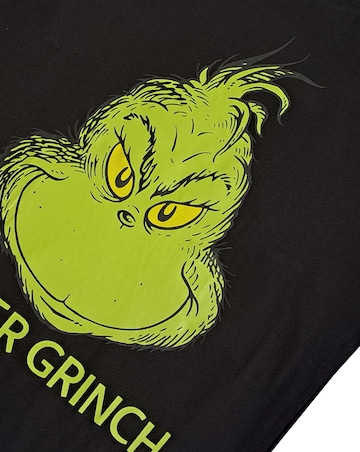 Mens Grinch Black Lounge Tshirt