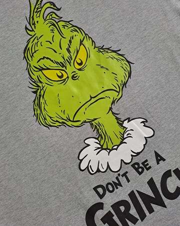 Mens Grinch Grey Lounge Tshirt