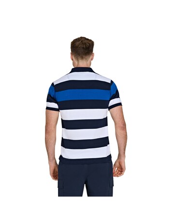 Raging Bull Classic Jersey Contrast Panel Polo Navy