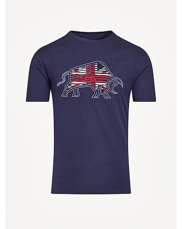 Raging Bull Slash Bull T-Shirt Navy