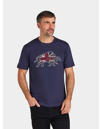 Raging Bull Slash Bull T-Shirt Navy