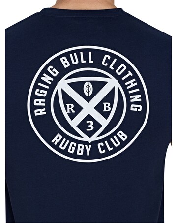 Raging Bull Rugby Club Back Print T-Shirt Navy