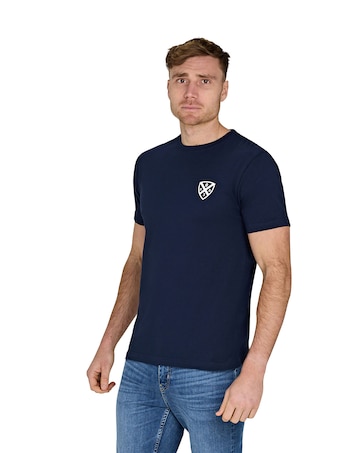 Raging Bull Rugby Club Back Print T-Shirt Navy