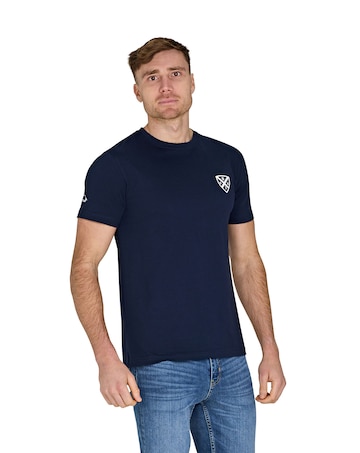 Raging Bull Rugby Club Back Print T-Shirt Navy