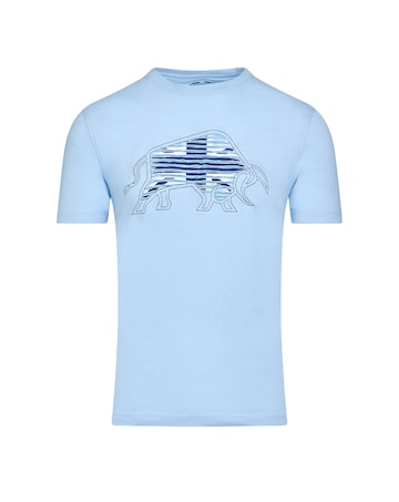 Raging Bull Slash Bull T-Shirt Sky Blue