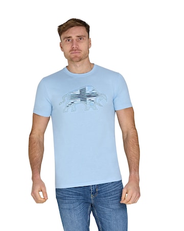 Raging Bull Slash Bull T-Shirt Sky Blue