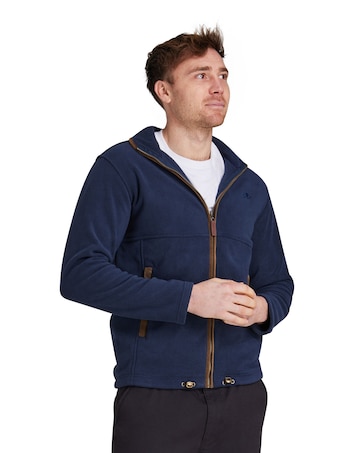 Raging Bull Classic Fleece Zip Through Jacket Navy