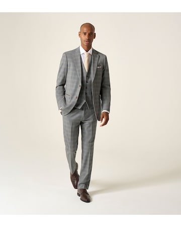 Skopes Dettori Suit Jacket Brown/Blue Check