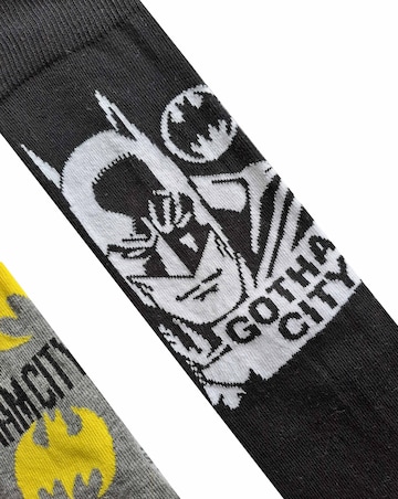 Mens 4pk Superman & Batman Socks