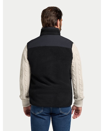 Raging Bull Heavy Borg Fleece Gilet Black
