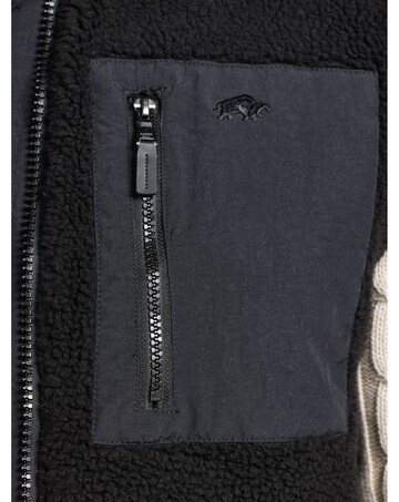 Raging Bull Heavy Borg Fleece Gilet Black