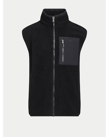 Raging Bull Heavy Borg Fleece Gilet Black