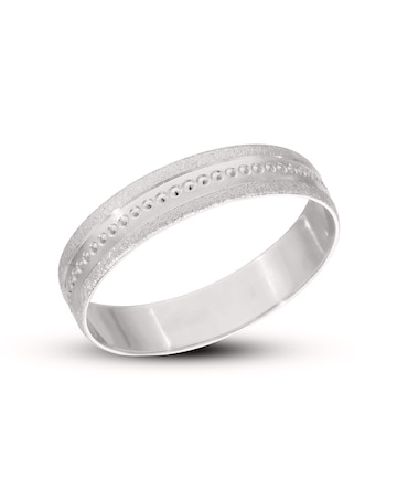 9CT WG 4MM WED RING