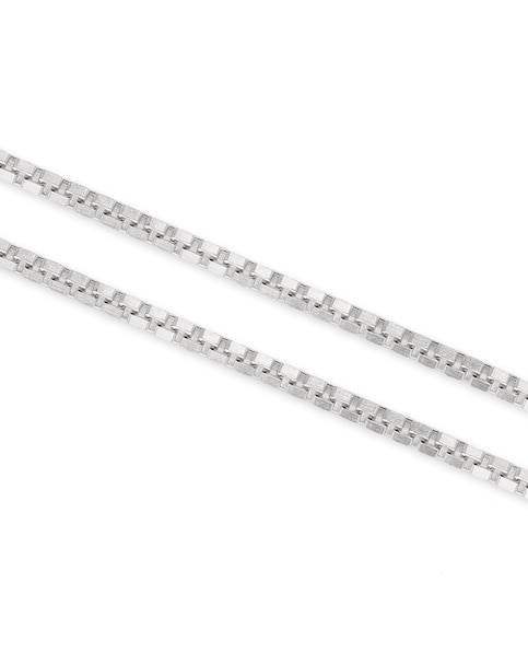 Sterling Silver 22 Inch Box Link Chain