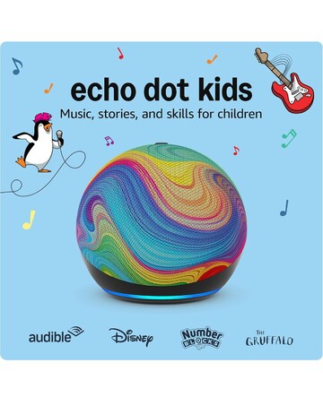 Amazon Echo Dot Kids Smart Speaker with Alexa & Parental Controls, 5th Gen