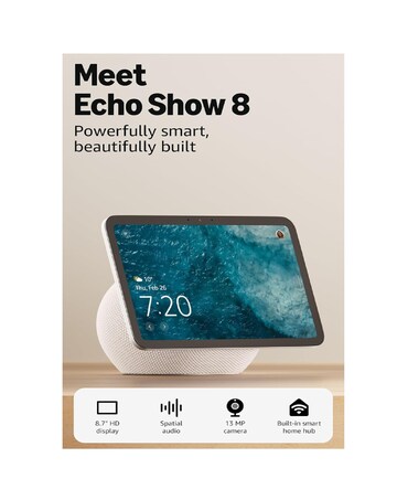 Amazon Echo Show 8 (2025) Smart Speaker with 8.7 Screen & Alexa & Control